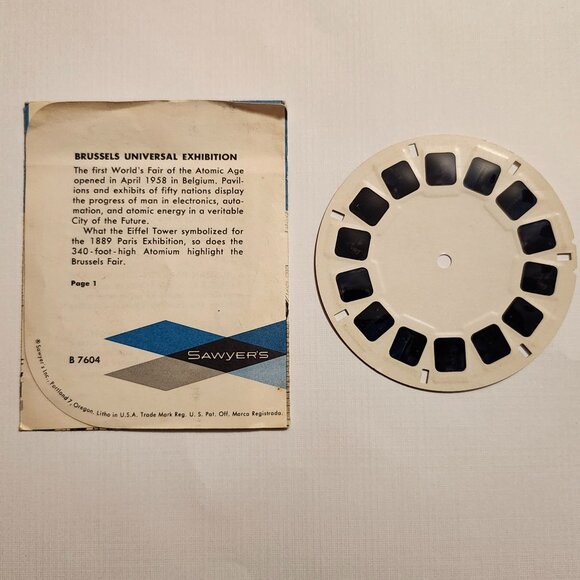 VINTAGE World's Fair Brussels 1958 View Master Reel ATOMIC AGE - Picture 5 of 5